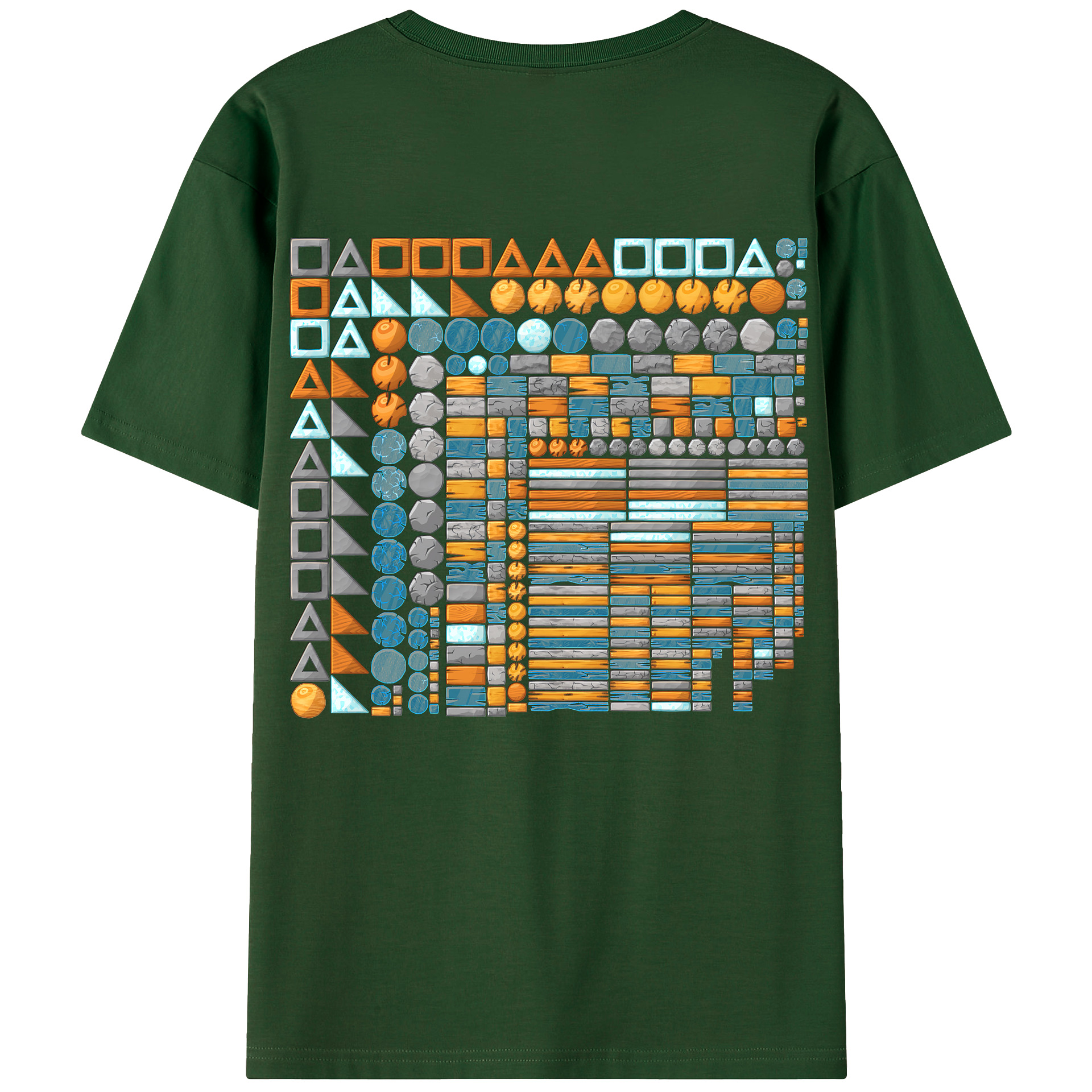 （画像用） Angry Birds アングリーバード 綿100％半袖Tシャツ（背面プリント）